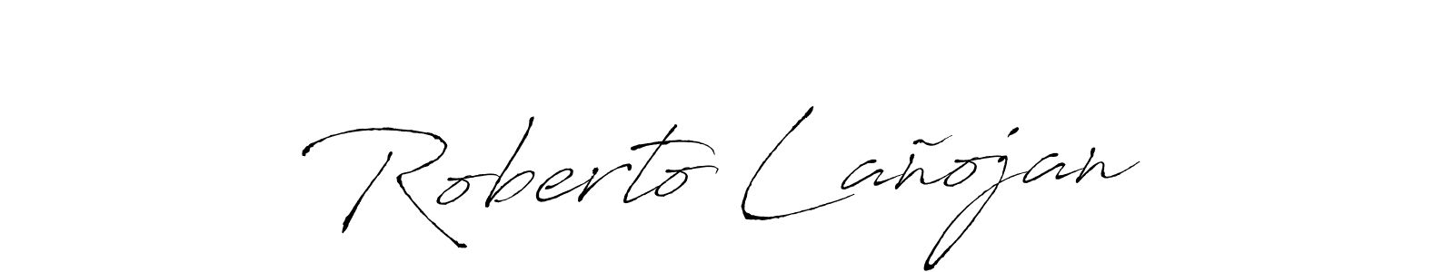 How to make Roberto Lañojan signature? Antro_Vectra is a professional autograph style. Create handwritten signature for Roberto Lañojan name. Roberto Lañojan signature style 6 images and pictures png