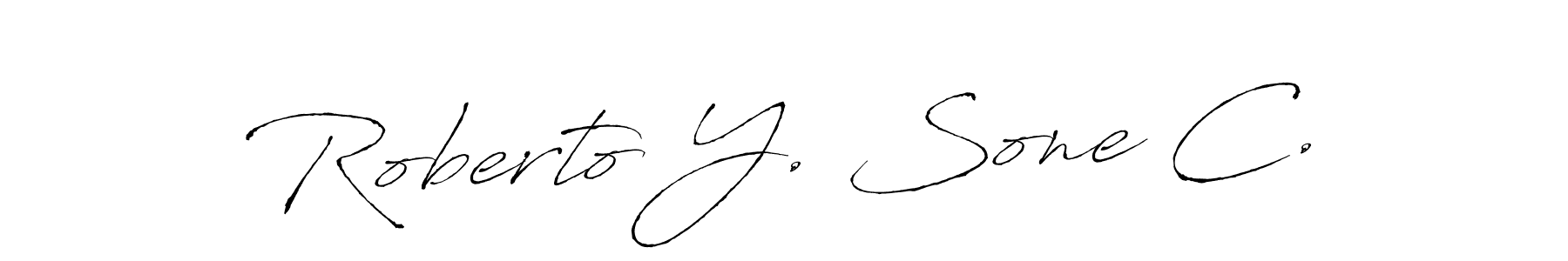 Make a beautiful signature design for name Roberto Y. Sone C.. Use this online signature maker to create a handwritten signature for free. Roberto Y. Sone C. signature style 6 images and pictures png