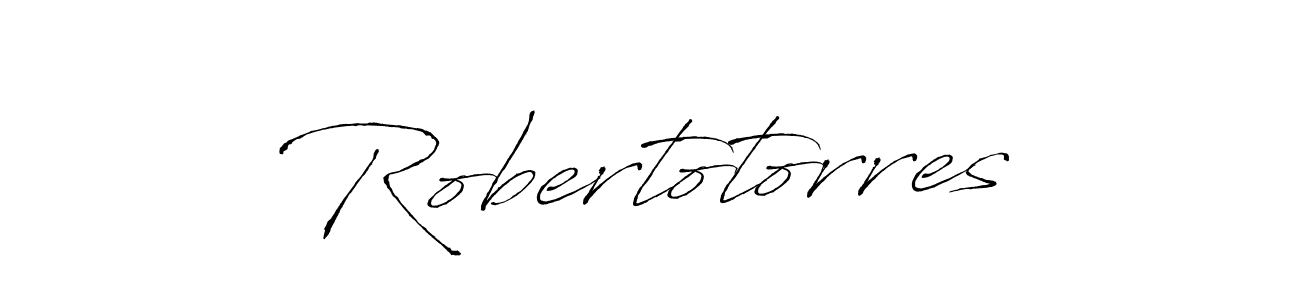 Design your own signature with our free online signature maker. With this signature software, you can create a handwritten (Antro_Vectra) signature for name Robertotorres. Robertotorres signature style 6 images and pictures png