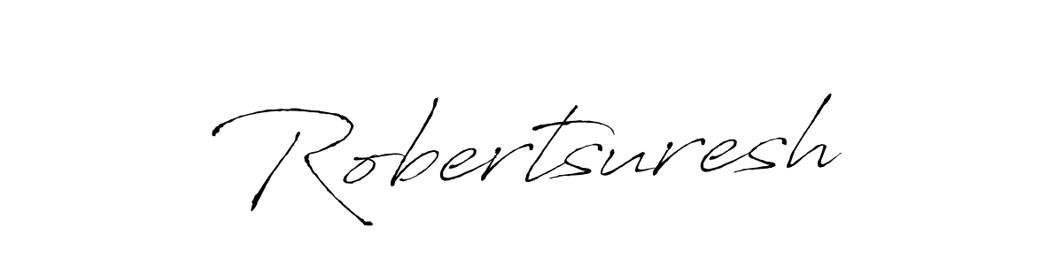 Use a signature maker to create a handwritten signature online. With this signature software, you can design (Antro_Vectra) your own signature for name Robertsuresh. Robertsuresh signature style 6 images and pictures png