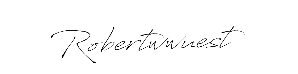 Make a beautiful signature design for name Robertwwuest. With this signature (Antro_Vectra) style, you can create a handwritten signature for free. Robertwwuest signature style 6 images and pictures png