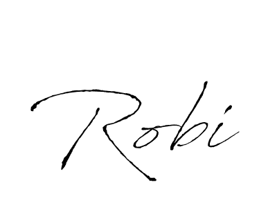 Make a beautiful signature design for name Robi. With this signature (Antro_Vectra) style, you can create a handwritten signature for free. Robi signature style 6 images and pictures png