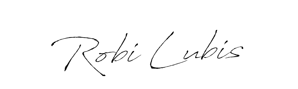 Antro_Vectra is a professional signature style that is perfect for those who want to add a touch of class to their signature. It is also a great choice for those who want to make their signature more unique. Get Robi Lubis name to fancy signature for free. Robi Lubis signature style 6 images and pictures png