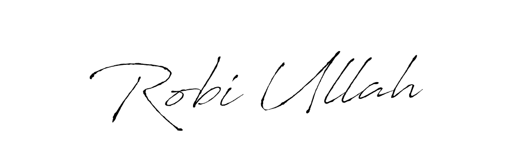 Use a signature maker to create a handwritten signature online. With this signature software, you can design (Antro_Vectra) your own signature for name Robi Ullah. Robi Ullah signature style 6 images and pictures png