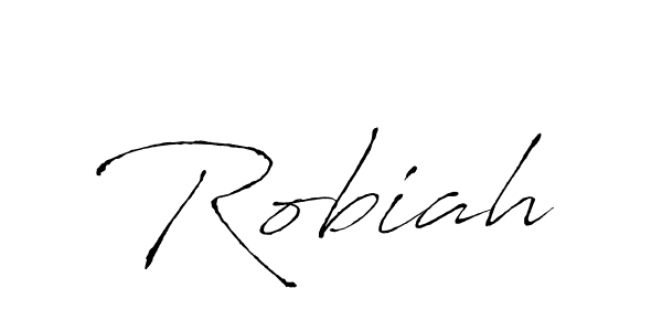 Robiah stylish signature style. Best Handwritten Sign (Antro_Vectra) for my name. Handwritten Signature Collection Ideas for my name Robiah. Robiah signature style 6 images and pictures png