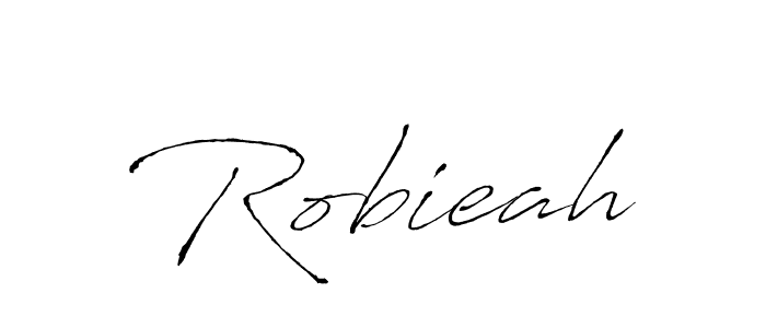 Make a beautiful signature design for name Robieah. With this signature (Antro_Vectra) style, you can create a handwritten signature for free. Robieah signature style 6 images and pictures png
