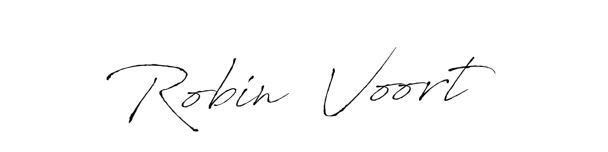 Make a beautiful signature design for name Robin  Voort. With this signature (Antro_Vectra) style, you can create a handwritten signature for free. Robin  Voort signature style 6 images and pictures png