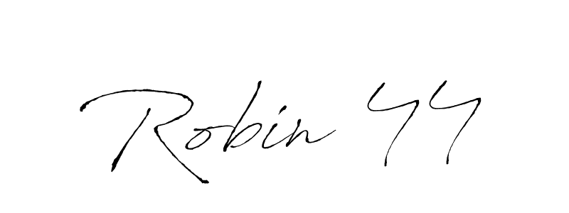 How to make Robin 44 signature? Antro_Vectra is a professional autograph style. Create handwritten signature for Robin 44 name. Robin 44 signature style 6 images and pictures png