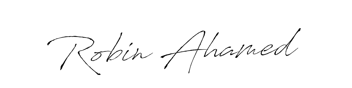 Robin Ahamed stylish signature style. Best Handwritten Sign (Antro_Vectra) for my name. Handwritten Signature Collection Ideas for my name Robin Ahamed. Robin Ahamed signature style 6 images and pictures png