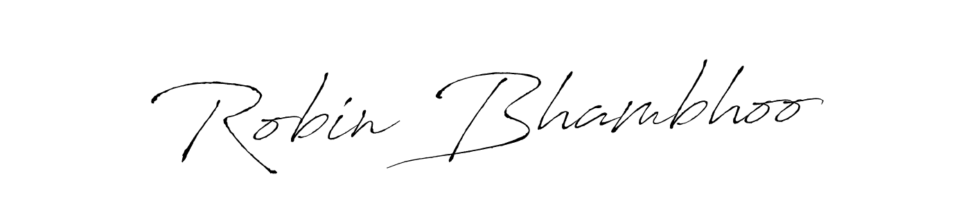 Make a beautiful signature design for name Robin Bhambhoo. Use this online signature maker to create a handwritten signature for free. Robin Bhambhoo signature style 6 images and pictures png