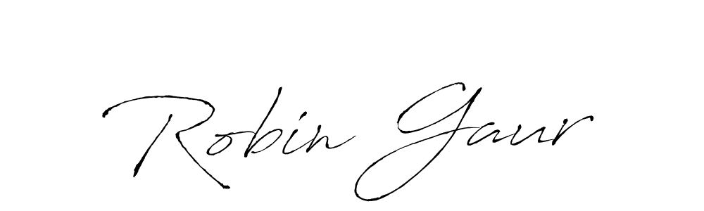 Create a beautiful signature design for name Robin Gaur. With this signature (Antro_Vectra) fonts, you can make a handwritten signature for free. Robin Gaur signature style 6 images and pictures png