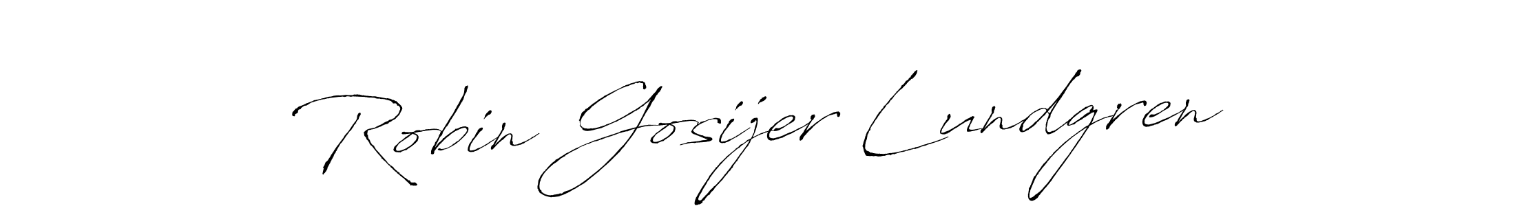 Antro_Vectra is a professional signature style that is perfect for those who want to add a touch of class to their signature. It is also a great choice for those who want to make their signature more unique. Get Robin Gosijer Lundgren name to fancy signature for free. Robin Gosijer Lundgren signature style 6 images and pictures png