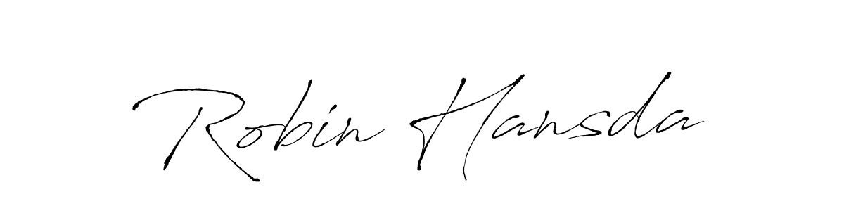 Also You can easily find your signature by using the search form. We will create Robin Hansda name handwritten signature images for you free of cost using Antro_Vectra sign style. Robin Hansda signature style 6 images and pictures png