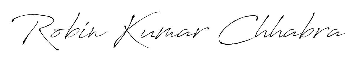 A stylish, flowing autograph style designed for name Robin Kumar Chhabra using Antro_Vectra typography. Perfect for digital creative projects. Robin Kumar Chhabra signature style 6 images and pictures png