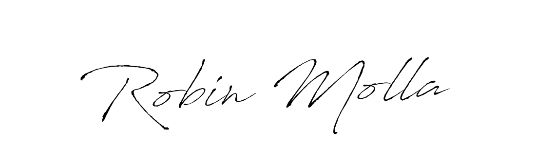 Use a signature maker to create a handwritten signature online. With this signature software, you can design (Antro_Vectra) your own signature for name Robin Molla. Robin Molla signature style 6 images and pictures png