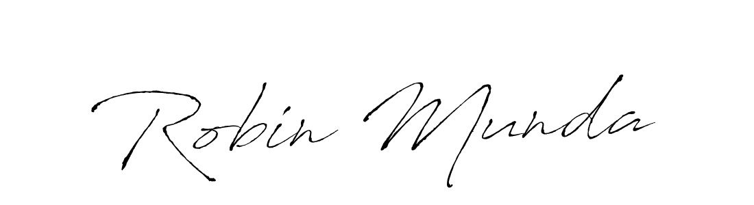 Antro_Vectra is a professional signature style that is perfect for those who want to add a touch of class to their signature. It is also a great choice for those who want to make their signature more unique. Get Robin Munda name to fancy signature for free. Robin Munda signature style 6 images and pictures png