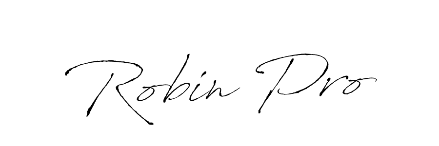 Create a beautiful signature design for name Robin Pro. With this signature (Antro_Vectra) fonts, you can make a handwritten signature for free. Robin Pro signature style 6 images and pictures png