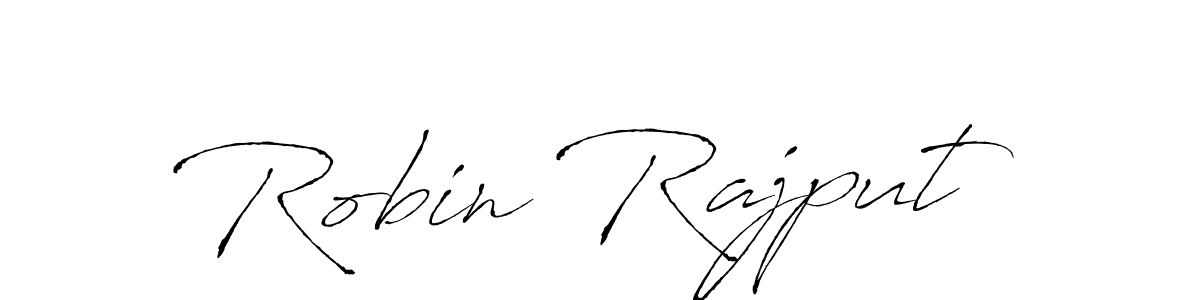 How to make Robin Rajput name signature. Use Antro_Vectra style for creating short signs online. This is the latest handwritten sign. Robin Rajput signature style 6 images and pictures png