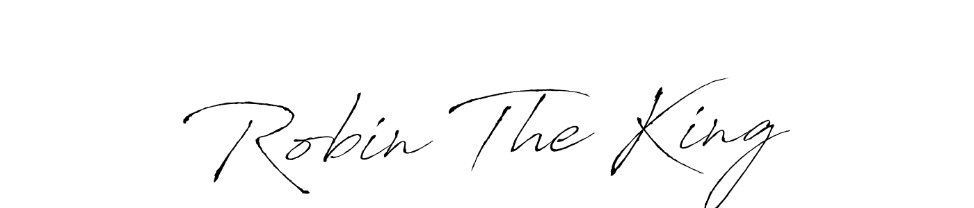 Make a beautiful signature design for name Robin The King. With this signature (Antro_Vectra) style, you can create a handwritten signature for free. Robin The King signature style 6 images and pictures png