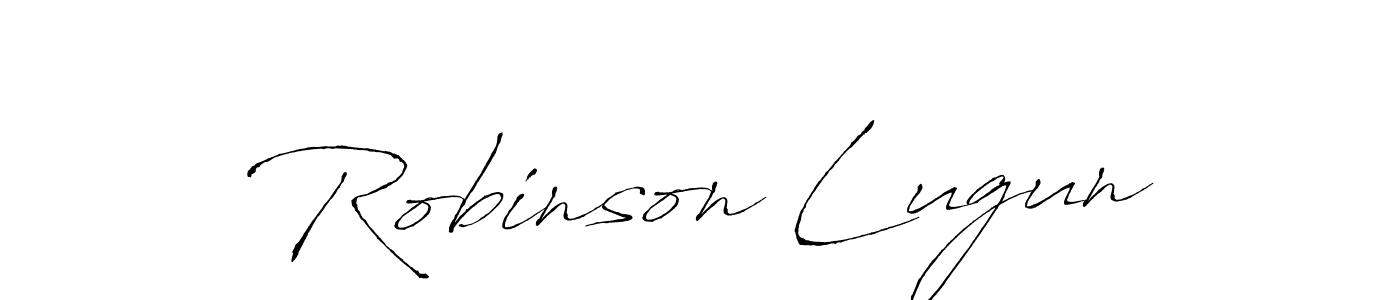 Robinson Lugun stylish signature style. Best Handwritten Sign (Antro_Vectra) for my name. Handwritten Signature Collection Ideas for my name Robinson Lugun. Robinson Lugun signature style 6 images and pictures png