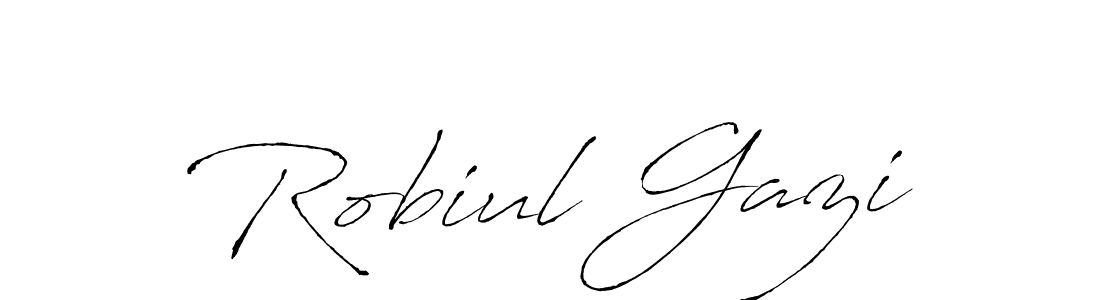 The best way (Antro_Vectra) to make a short signature is to pick only two or three words in your name. The name Robiul Gazi include a total of six letters. For converting this name. Robiul Gazi signature style 6 images and pictures png