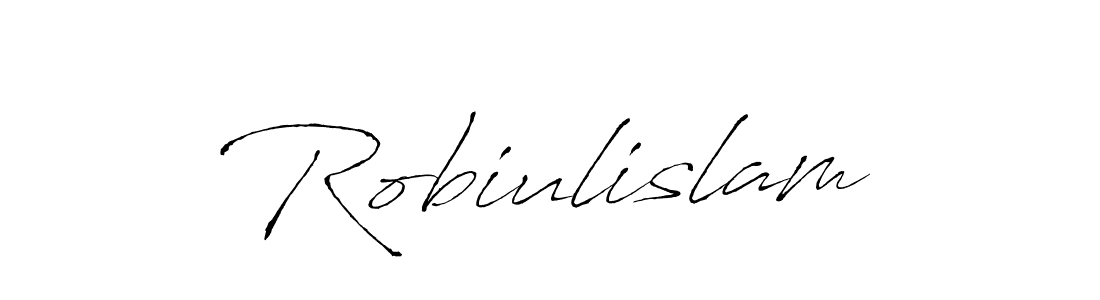 Make a beautiful signature design for name Robiulislam. With this signature (Antro_Vectra) style, you can create a handwritten signature for free. Robiulislam signature style 6 images and pictures png