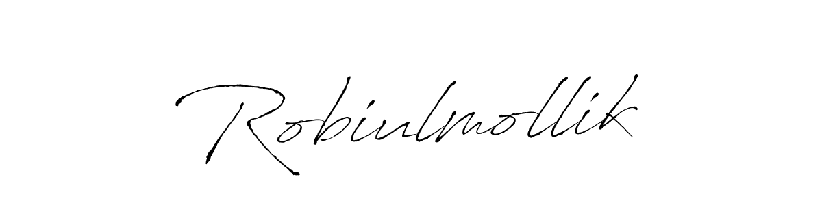 Make a beautiful signature design for name Robiulmollik. With this signature (Antro_Vectra) style, you can create a handwritten signature for free. Robiulmollik signature style 6 images and pictures png