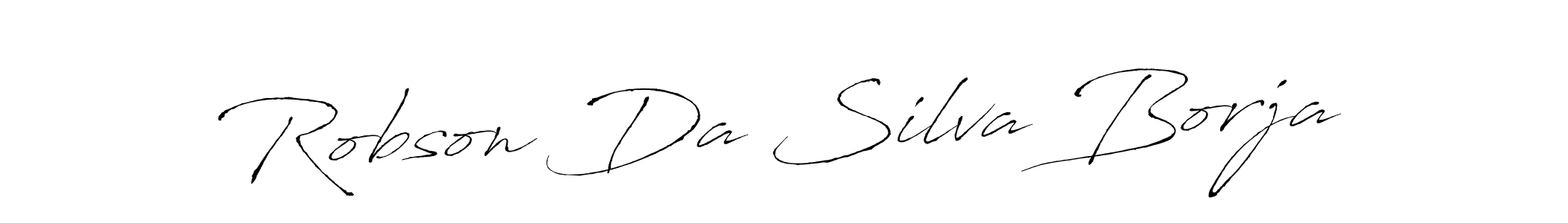 Design your own signature with our free online signature maker. With this signature software, you can create a handwritten (Antro_Vectra) signature for name Robson Da Silva Borja. Robson Da Silva Borja signature style 6 images and pictures png