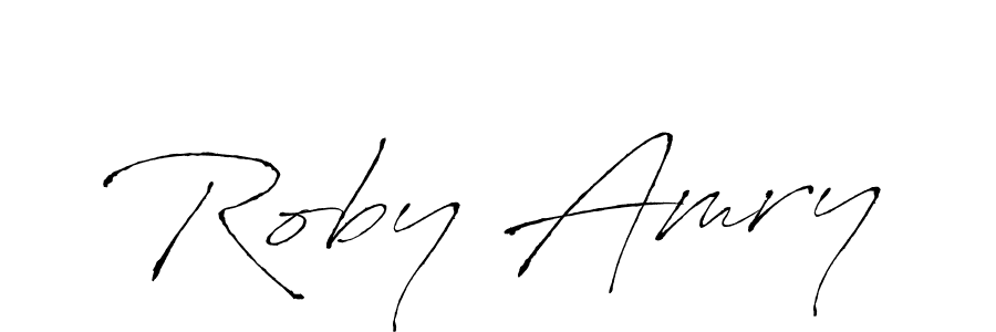 This is the best signature style for the Roby Amry name. Also you like these signature font (Antro_Vectra). Mix name signature. Roby Amry signature style 6 images and pictures png