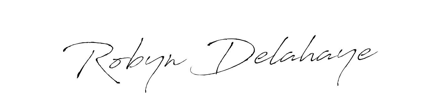 Create a beautiful signature design for name Robyn Delahaye. With this signature (Antro_Vectra) fonts, you can make a handwritten signature for free. Robyn Delahaye signature style 6 images and pictures png