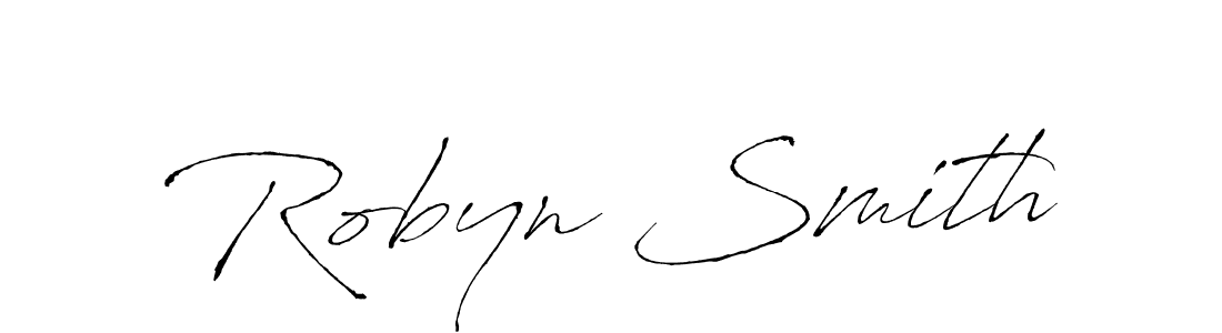 How to make Robyn Smith name signature. Use Antro_Vectra style for creating short signs online. This is the latest handwritten sign. Robyn Smith signature style 6 images and pictures png