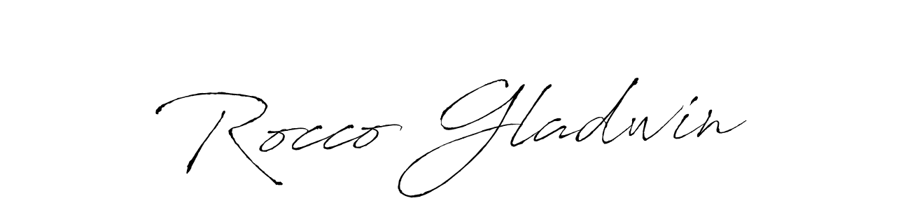 How to make Rocco Gladwin signature? Antro_Vectra is a professional autograph style. Create handwritten signature for Rocco Gladwin name. Rocco Gladwin signature style 6 images and pictures png