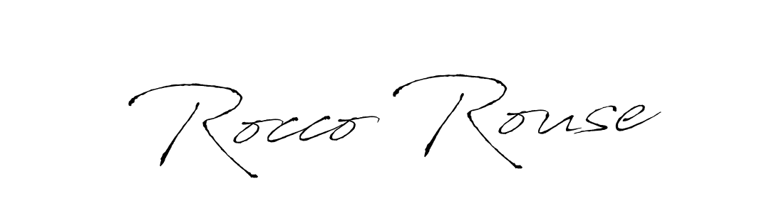 Design your own signature with our free online signature maker. With this signature software, you can create a handwritten (Antro_Vectra) signature for name Rocco Rouse. Rocco Rouse signature style 6 images and pictures png