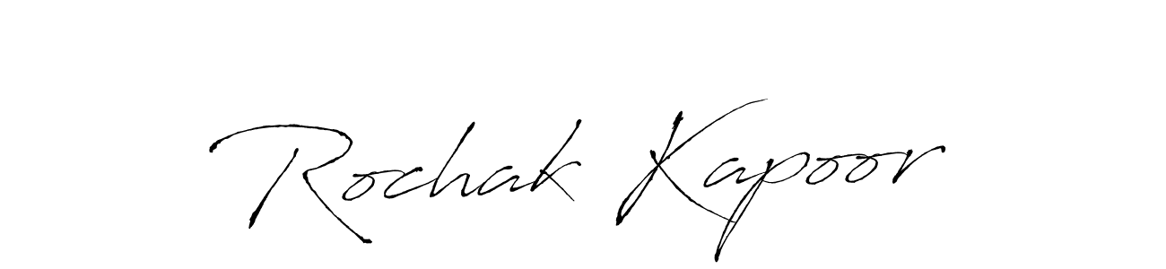 Rochak Kapoor stylish signature style. Best Handwritten Sign (Antro_Vectra) for my name. Handwritten Signature Collection Ideas for my name Rochak Kapoor. Rochak Kapoor signature style 6 images and pictures png