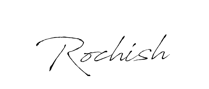 Antro_Vectra is a professional signature style that is perfect for those who want to add a touch of class to their signature. It is also a great choice for those who want to make their signature more unique. Get Rochish name to fancy signature for free. Rochish signature style 6 images and pictures png