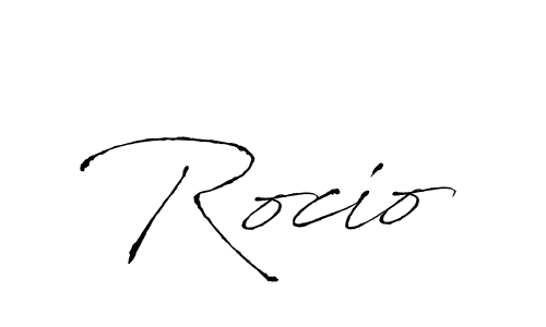 How to make Rocio signature? Antro_Vectra is a professional autograph style. Create handwritten signature for Rocio name. Rocio signature style 6 images and pictures png