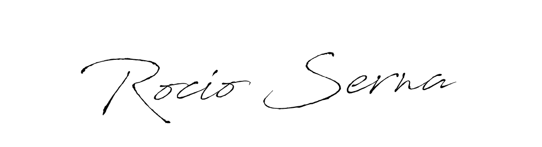 Make a beautiful signature design for name Rocio Serna. With this signature (Antro_Vectra) style, you can create a handwritten signature for free. Rocio Serna signature style 6 images and pictures png