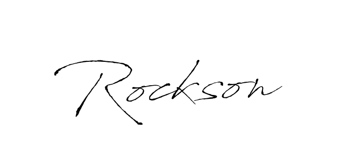 Also we have Rockson name is the best signature style. Create professional handwritten signature collection using Antro_Vectra autograph style. Rockson signature style 6 images and pictures png