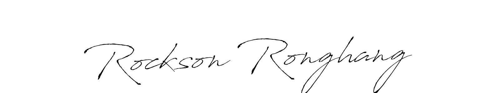 Rockson Ronghang stylish signature style. Best Handwritten Sign (Antro_Vectra) for my name. Handwritten Signature Collection Ideas for my name Rockson Ronghang. Rockson Ronghang signature style 6 images and pictures png