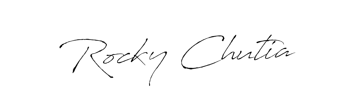 This is the best signature style for the Rocky Chutia name. Also you like these signature font (Antro_Vectra). Mix name signature. Rocky Chutia signature style 6 images and pictures png