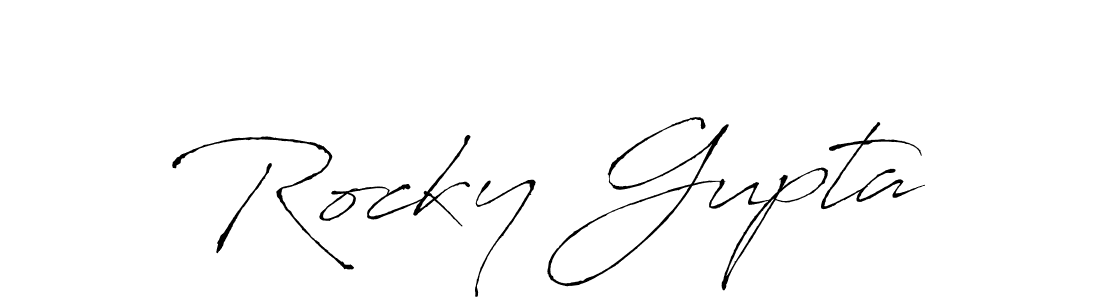 It looks lik you need a new signature style for name Rocky Gupta. Design unique handwritten (Antro_Vectra) signature with our free signature maker in just a few clicks. Rocky Gupta signature style 6 images and pictures png
