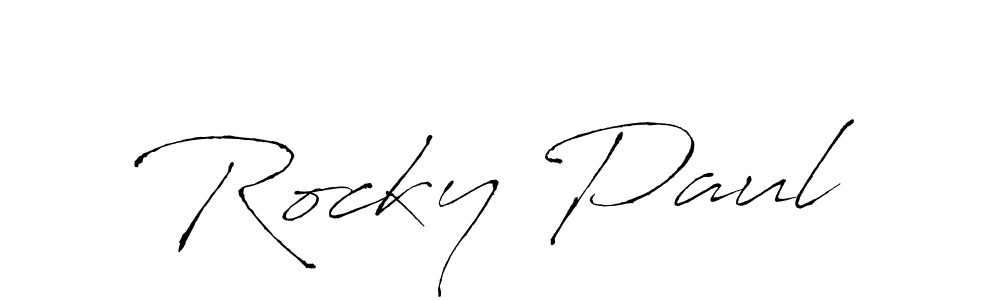 You should practise on your own different ways (Antro_Vectra) to write your name (Rocky Paul) in signature. don't let someone else do it for you. Rocky Paul signature style 6 images and pictures png