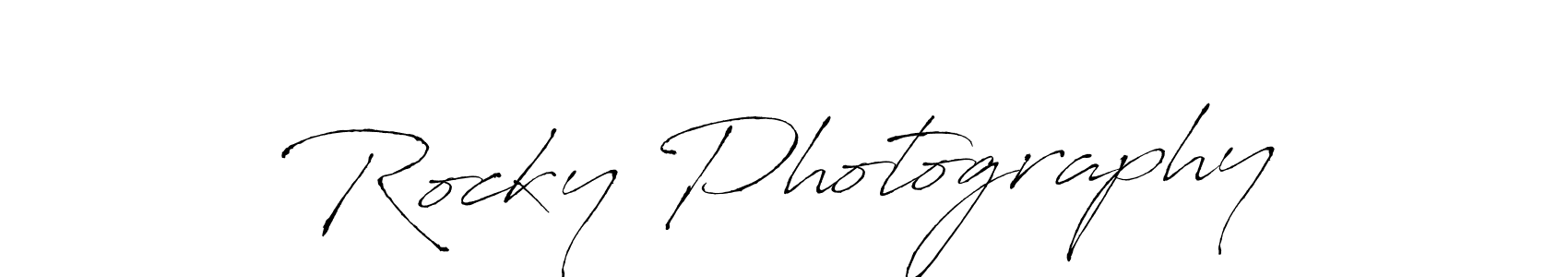 Antro_Vectra is a professional signature style that is perfect for those who want to add a touch of class to their signature. It is also a great choice for those who want to make their signature more unique. Get Rocky Photography name to fancy signature for free. Rocky Photography signature style 6 images and pictures png