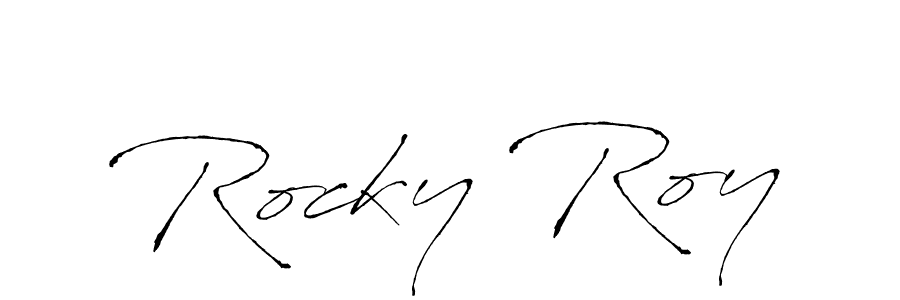 It looks lik you need a new signature style for name Rocky Roy. Design unique handwritten (Antro_Vectra) signature with our free signature maker in just a few clicks. Rocky Roy signature style 6 images and pictures png