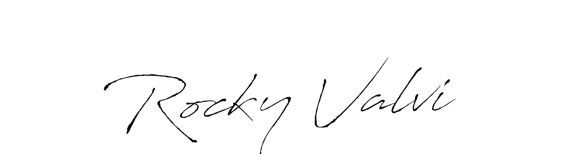 Make a beautiful signature design for name Rocky Valvi. Use this online signature maker to create a handwritten signature for free. Rocky Valvi signature style 6 images and pictures png