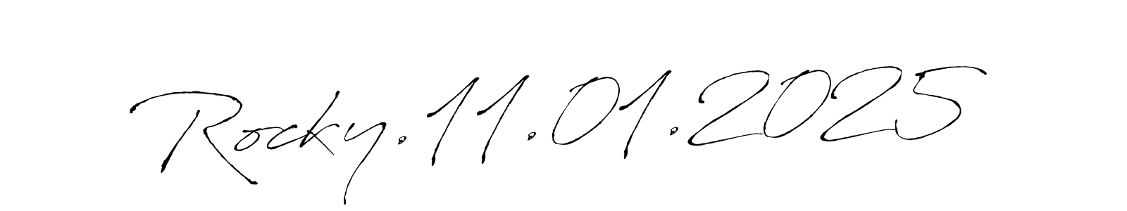 How to make Rocky.11.01.2025 signature? Antro_Vectra is a professional autograph style. Create handwritten signature for Rocky.11.01.2025 name. Rocky.11.01.2025 signature style 6 images and pictures png