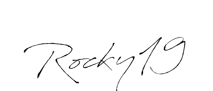 It looks lik you need a new signature style for name Rocky19. Design unique handwritten (Antro_Vectra) signature with our free signature maker in just a few clicks. Rocky19 signature style 6 images and pictures png