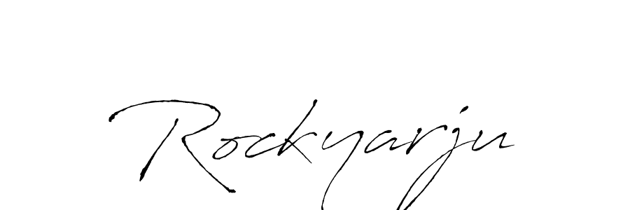 This is the best signature style for the Rockyarju name. Also you like these signature font (Antro_Vectra). Mix name signature. Rockyarju signature style 6 images and pictures png