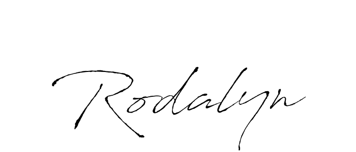 Rodalyn stylish signature style. Best Handwritten Sign (Antro_Vectra) for my name. Handwritten Signature Collection Ideas for my name Rodalyn. Rodalyn signature style 6 images and pictures png