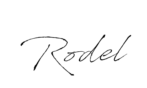 Rodel stylish signature style. Best Handwritten Sign (Antro_Vectra) for my name. Handwritten Signature Collection Ideas for my name Rodel. Rodel signature style 6 images and pictures png